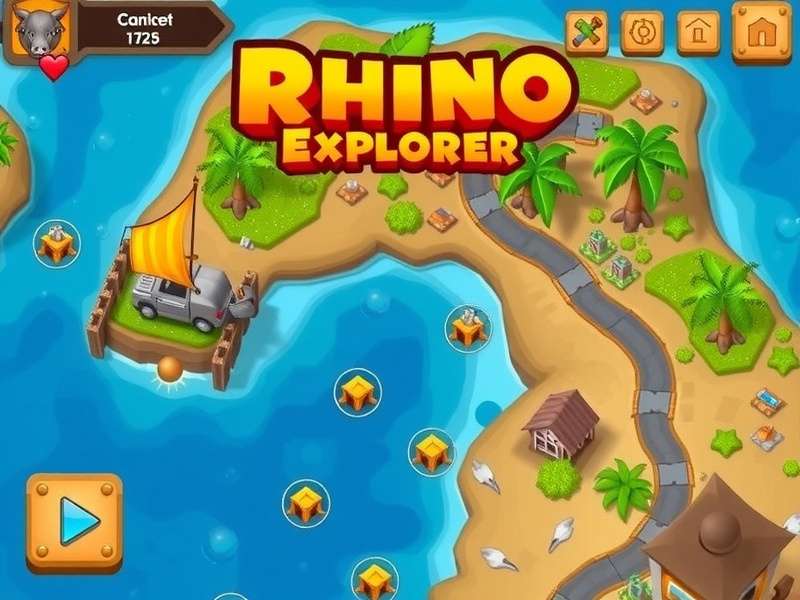 Rhino Island Explorer Gameplay Screenshot